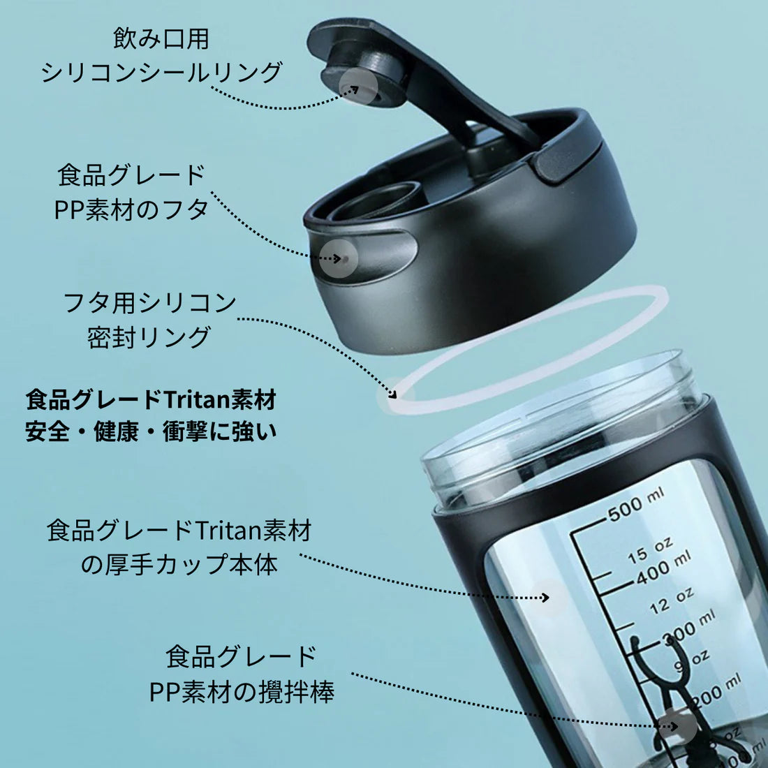 NEXLIFT™ プレミアム電動シェイカー